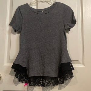 Free people grey shirt